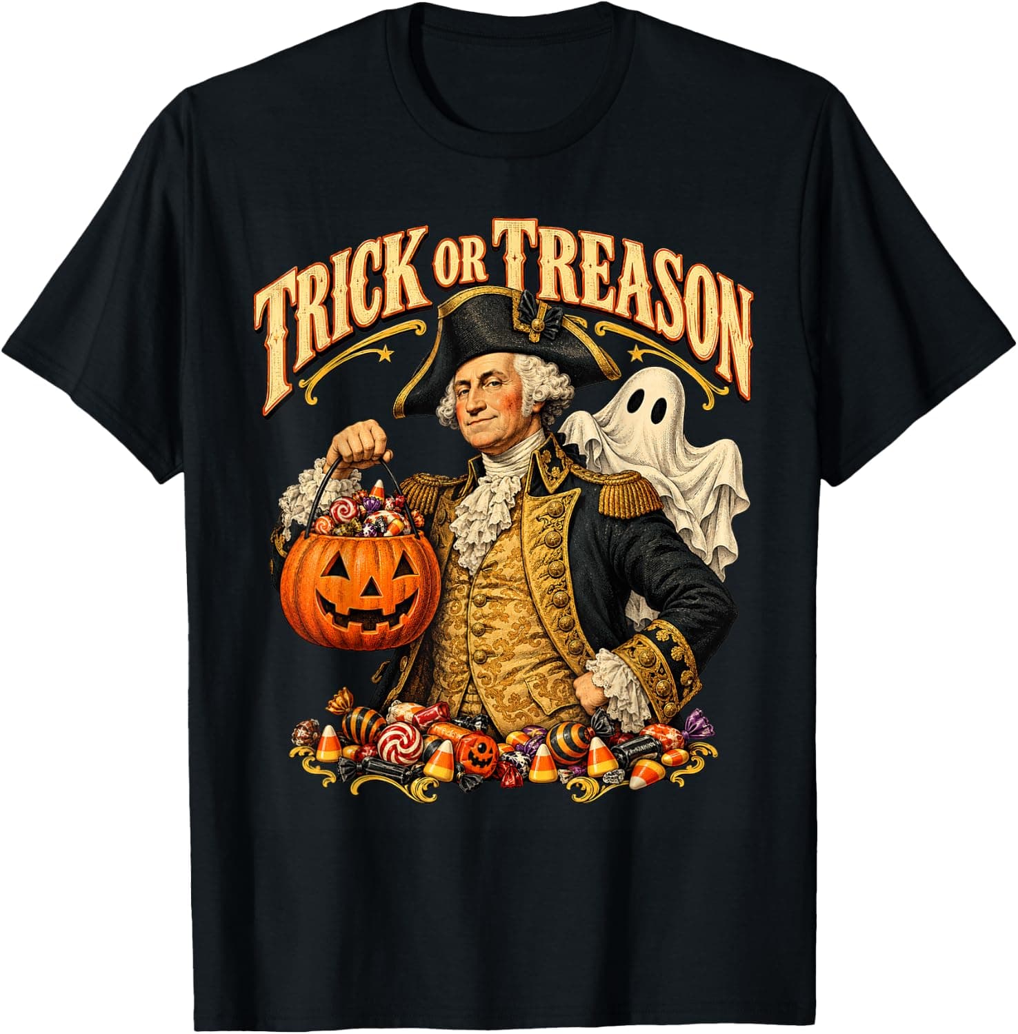 Halloween Political Satire Sarcastic Spooky T-Shirt - Trending POD product with BSR 727,404