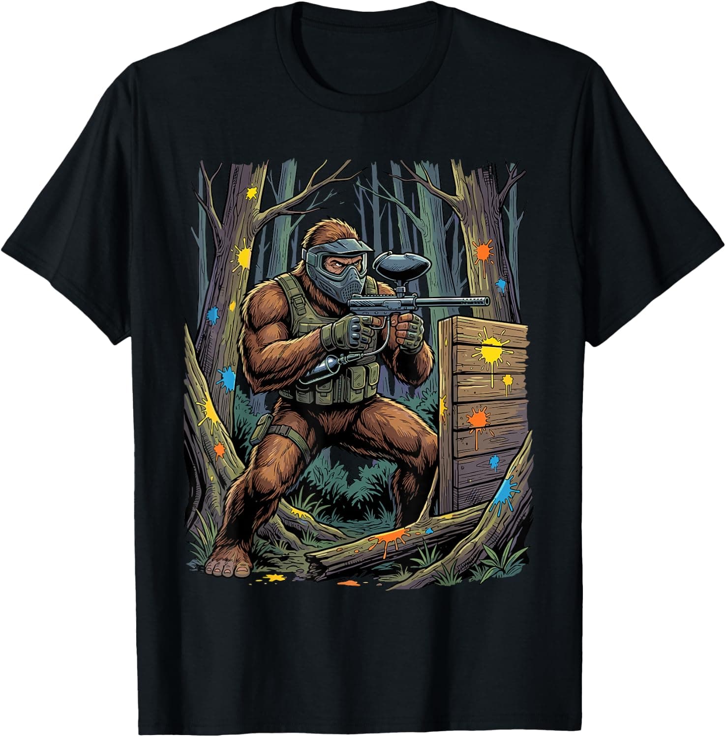 Cool Paintball Art for Men Women Kids Paintballer Paint Ball T-Shirt - Trending Amazon merch on demand shirt with BSR 1,711,025