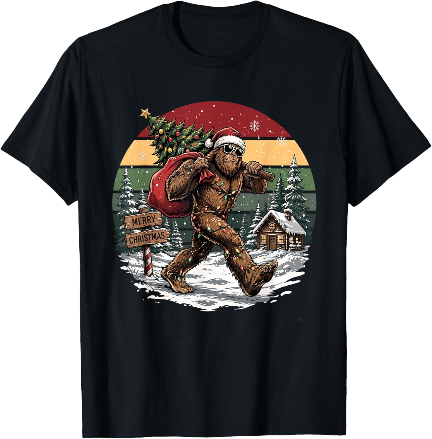 Sack Pine Tree T-Shirt - Trending Amazon merch on demand shirt with BSR 1,710,994