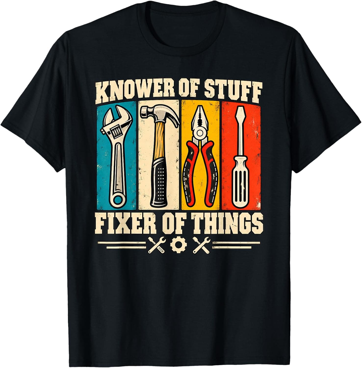Knower of Stuff and Fixer of Things Funny Saying T-Shirt - Trending Amazon merch on demand shirt with BSR 2,425,385