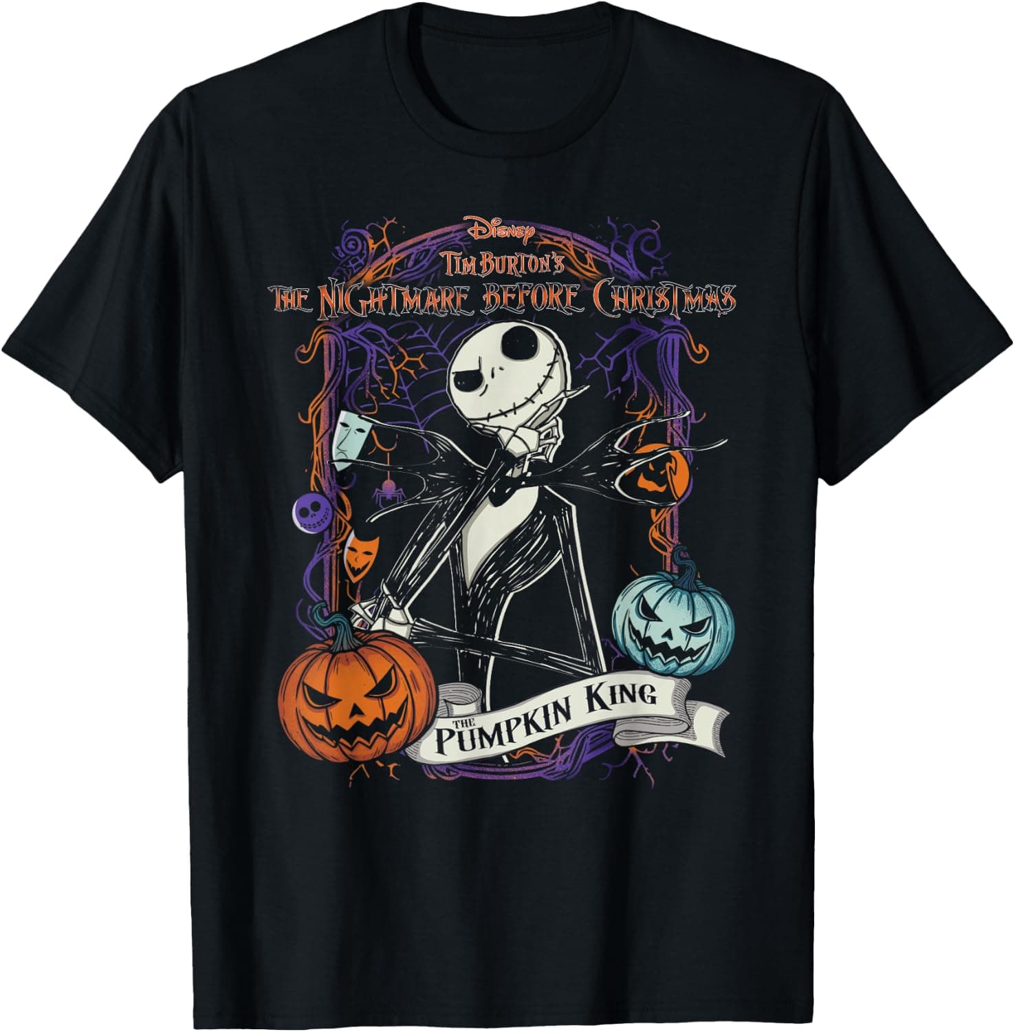 Disney The Nightmare Before Christmas Halloween Pumpkin King T-Shirt - Trending POD product with BSR 85,290