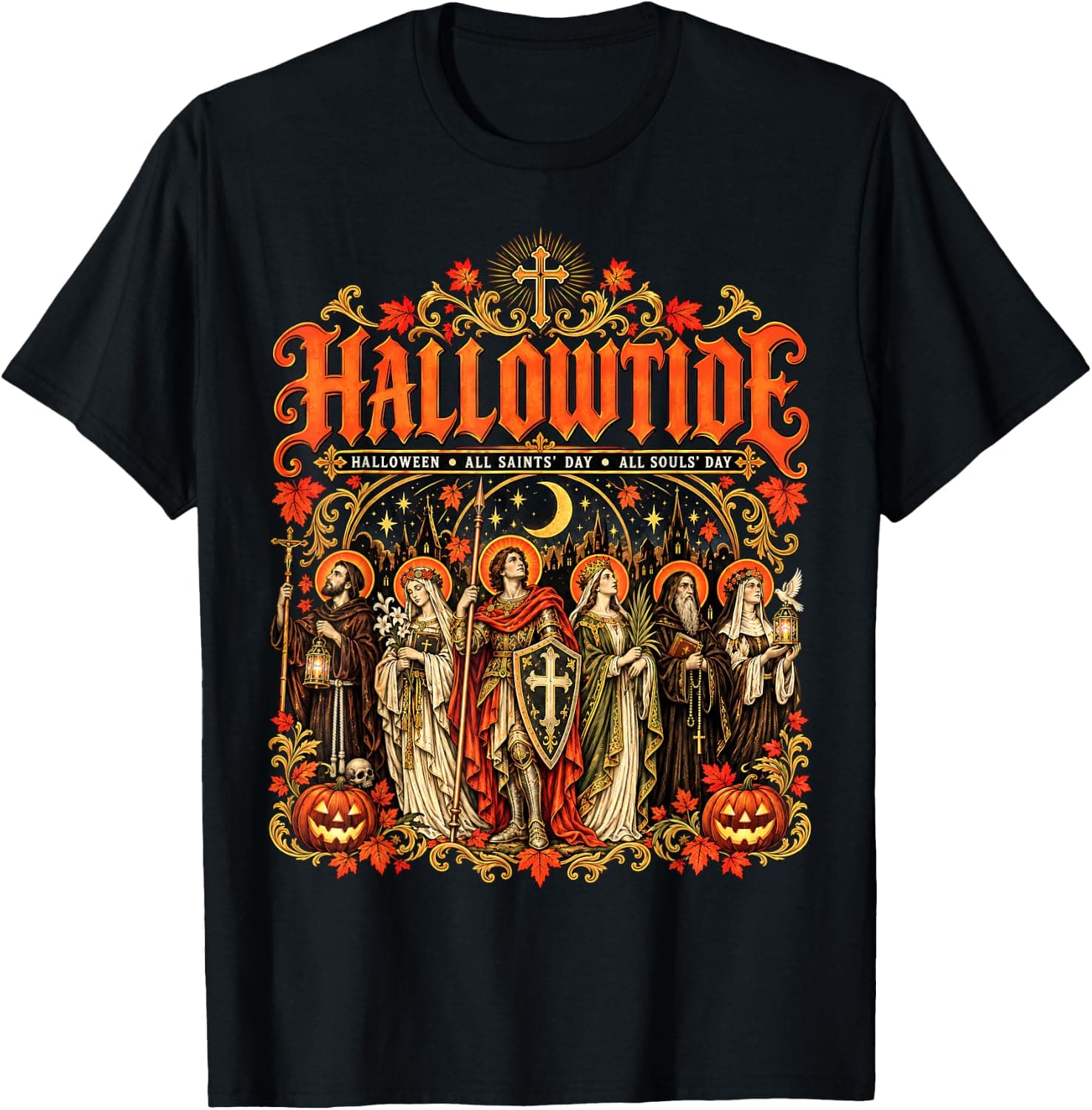 Hallowtide Triduum All Souls' Day Catholic Christian Fall T-Shirt - Trending Amazon merch on demand shirt with BSR 659,324