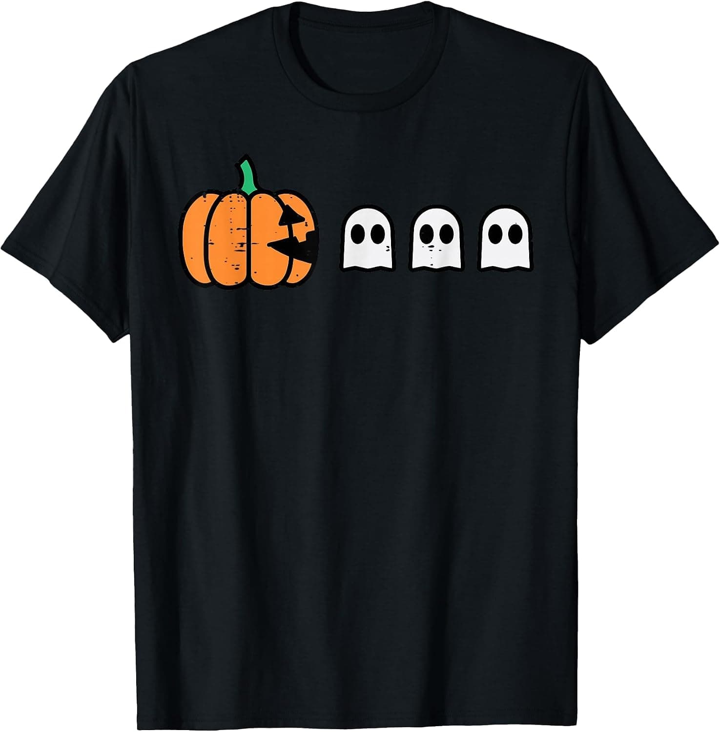 Halloween Gamer Pumpkin Eating Ghost Costume Men Boys Kids T-Shirt - Trending POD product with BSR 84,930