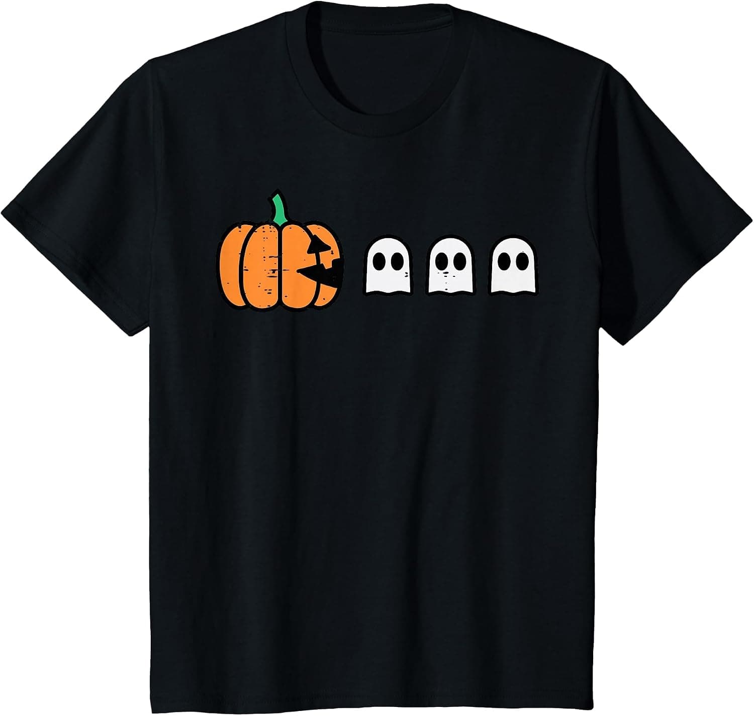 Halloween Gamer Pumpkin Eating Ghost Costume Men Boys Kids T-Shirt - Trending POD product with BSR 78,541