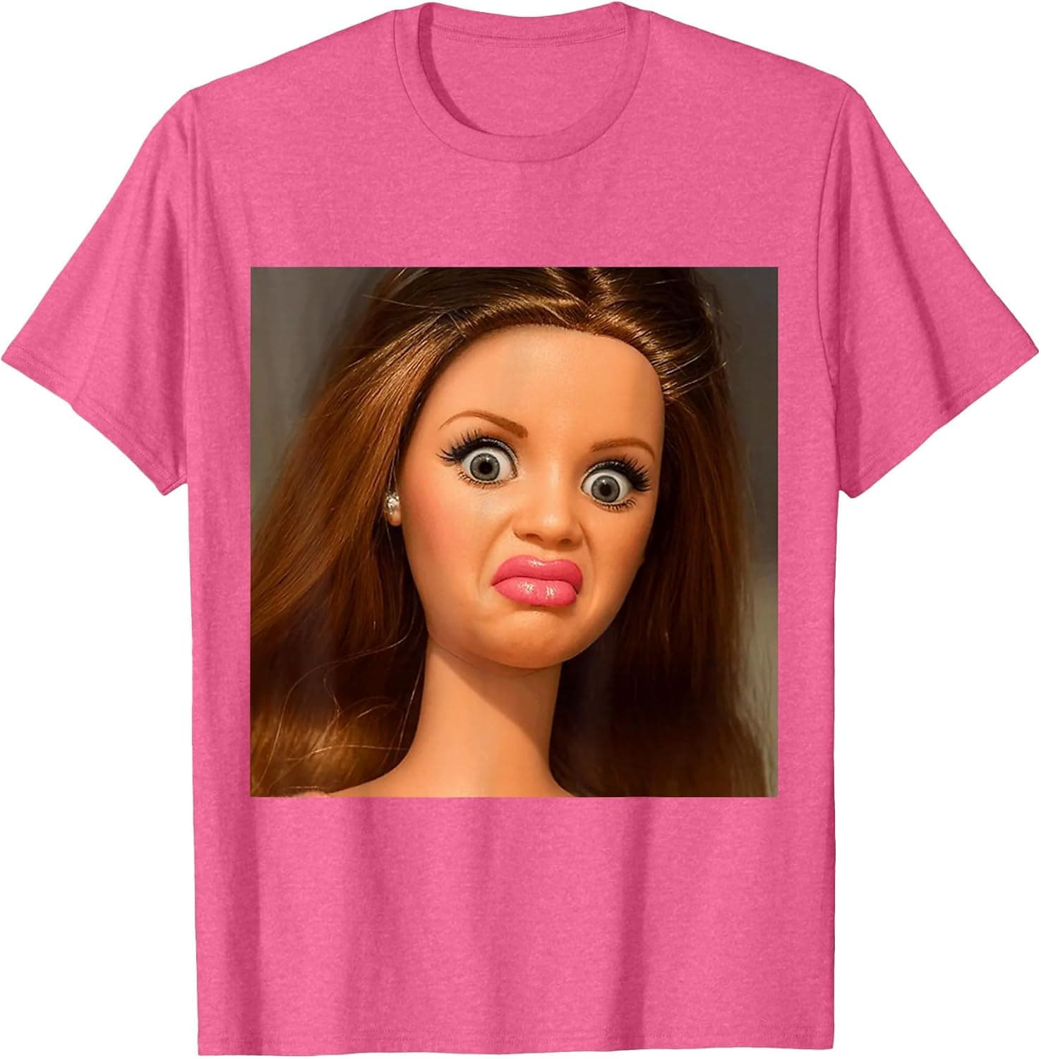 Funny Disgusting Doll face Meme Hilarious Sarcastic Brainrot T-Shirt - Trending POD product with BSR 148,903