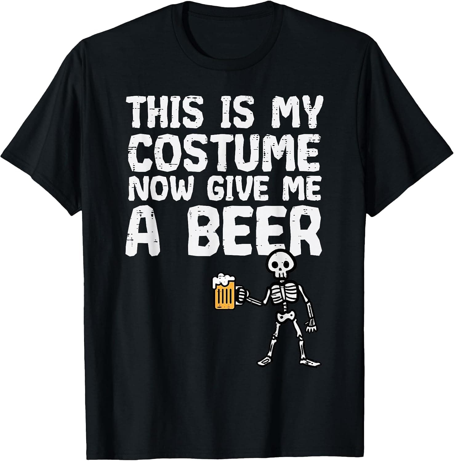 Halloween This is My Costume Give Me Funny Skeleton Dad Men T-Shirt - Trending POD product with BSR 21,070