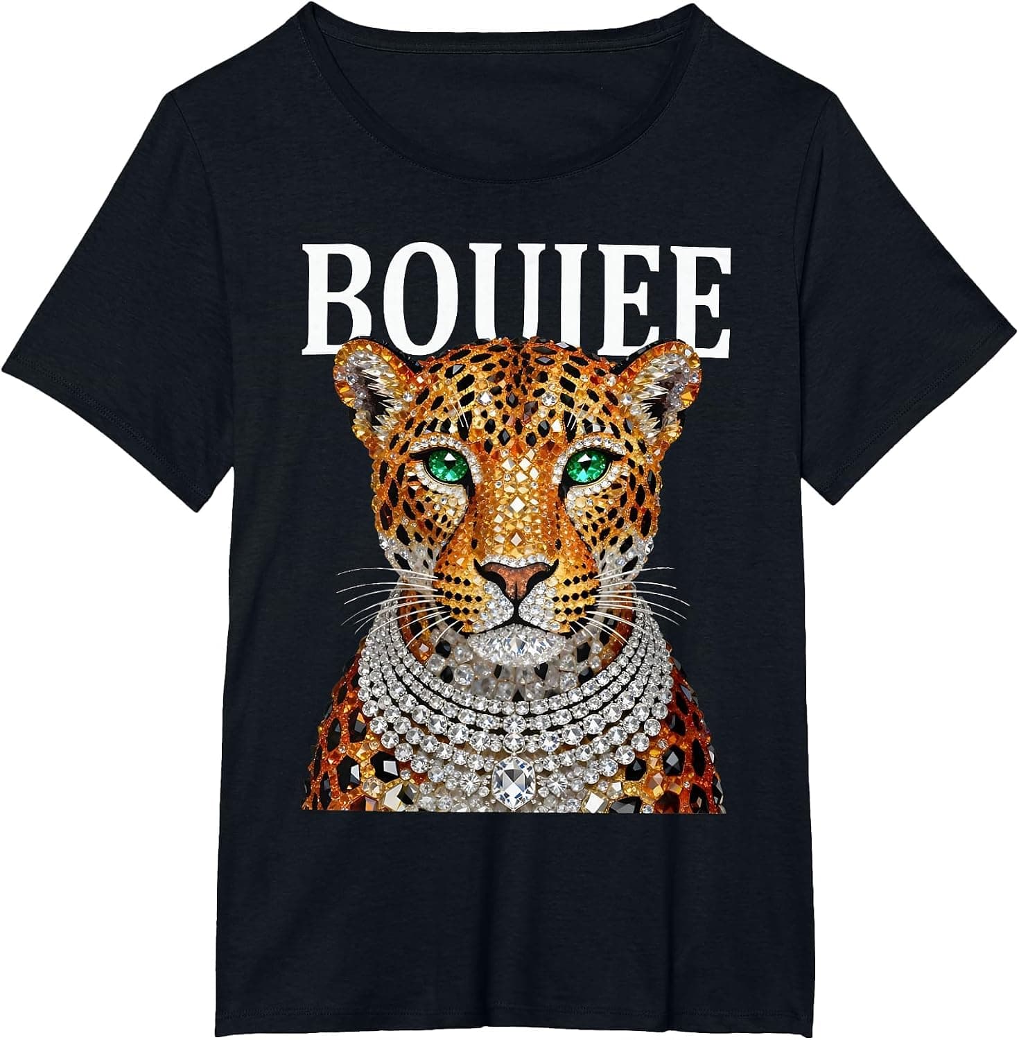 Funny Boujee Leopard Sassy Big Cat Glamorous Animal Lover T-Shirt - Trending POD product with BSR 127,969
