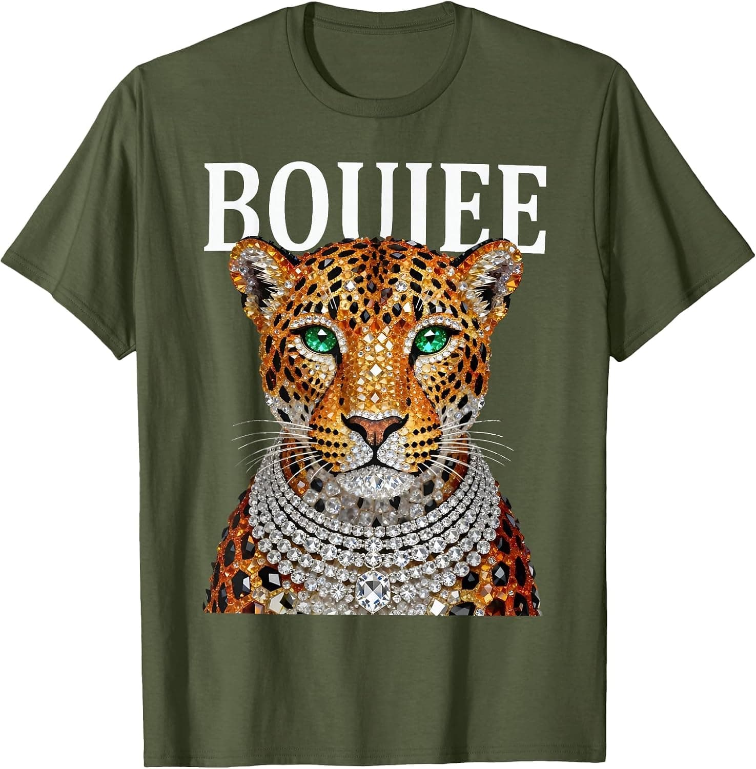 Funny Boujee Leopard Sassy Big Cat Glamorous Animal Lover T-Shirt - Trending POD product with BSR 127,969